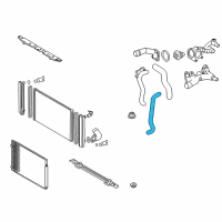 OEM 2007 Toyota Sienna Lower Hose Diagram - 16572-0P140