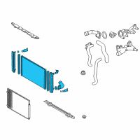 OEM Toyota Sienna Radiator Diagram - 16041-0P201