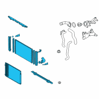 OEM Toyota Sienna Cooling Module Diagram - 16410-0P161