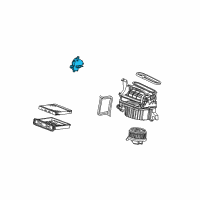 OEM 2010 Acura TSX Motor Assembly, Fresh/Recirculating Diagram - 79350-TA0-A11