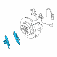 OEM Chrysler 300M Front Disc Brake Pad Kit Diagram - 5010034AB