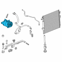 OEM 2022 GMC Canyon Air Conditioner Compressor Kit Diagram - 84635621