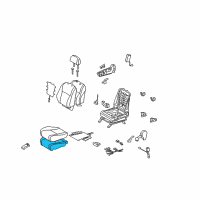 OEM 2008 Toyota Highlander Seat Cushion Pad Diagram - 71511-0E070