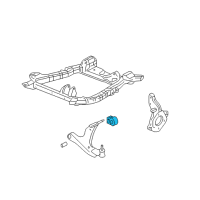 OEM 2004 Saturn Vue Lower Control Arm Rear Bushing Diagram - 25848403