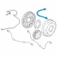 OEM 2002 Toyota 4Runner Brake Hose Diagram - 90947-02B16