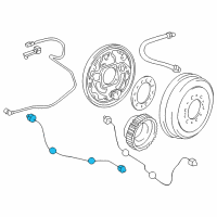 OEM 2002 Toyota 4Runner Brake Tube Diagram - 47325-35340