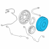 OEM 1990 Toyota 4Runner Brake Drum Diagram - 42431-35210