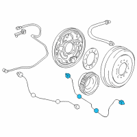 OEM 2002 Toyota 4Runner Brake Tube Diagram - 47326-35110