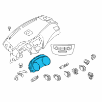 OEM 2019 Nissan Murano Instrument Cluster Diagram - 24810-5AA3B