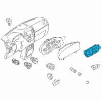 OEM Ford Escape Dash Control Unit Diagram - 9M6Z-19980-C