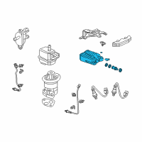 OEM 2012 Acura MDX Set, Canister Assembly Diagram - 17011-STX-A01