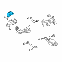 OEM 2019 Toyota Prius AWD-e Mount Bracket Cover Diagram - 48753-06090