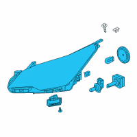 OEM 2017 Buick Envision Composite Headlamp Diagram - 84109277