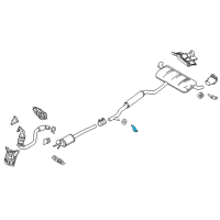 OEM 2018 Infiniti QX30 Bracket-Exhaust Mounting Diagram - 20731-5DA0A