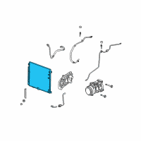 OEM Cadillac SRX Condenser Diagram - 89022521