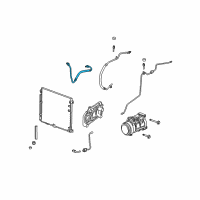 OEM 2006 Cadillac STS Hose Asm-A/C Compressor & Condenser Diagram - 25770405