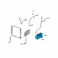 OEM 2005 Cadillac STS Compressor Diagram - 89023453