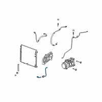 OEM 2008 Cadillac STS Tube, A/C Condenser Outlet Diagram - 19129758