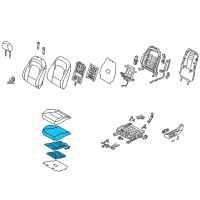 OEM 2020 Hyundai Elantra GT Pad Assembly-Front Seat Cushion, LH Diagram - 88150-G3200