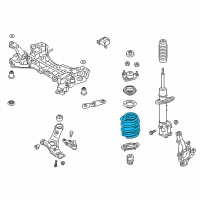 OEM 2015 Kia Sorento Front Spring Diagram - 546301U704