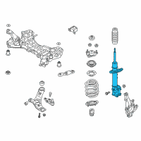 OEM 2013 Hyundai Santa Fe Sport Strut Assembly, Front, Left Diagram - 54651-4Z001