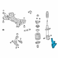 OEM 2014 Kia Sorento Front Axle Knuckle Left Diagram - 517152P500