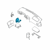 OEM Nissan Clock Spring Steering Air Bag Wire Diagram - 25554-5W925