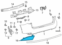 OEM 2022 Lexus RX450h Reflector Assembly, REFL Diagram - 81910-48060