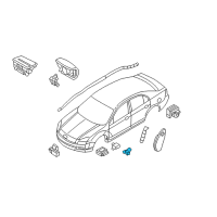 OEM 2009 Ford Mustang Sensor Diagram - 8L2Z-14B416-A