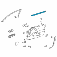 OEM 2019 Lexus LS500h WEATHERSTRIP, Front Door Diagram - 68171-50020