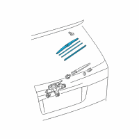 OEM 2005 Toyota Sienna Rear Blade Diagram - 85242-AE010