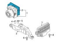 OEM 2021 BMW M235i xDrive Gran Coupe REPAIR KIT, CONTROL UNIT DSC Diagram - 34-50-5-A30-BD3