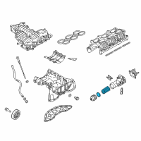 OEM Kia Stinger Oil Filter Service Kit Diagram - 263203LTA0