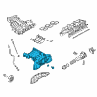 OEM Hyundai Genesis Pan Assembly-Engine Oil, Upper Diagram - 21520-3LTA0