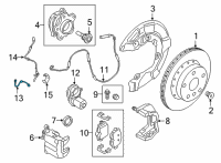 OEM 2021 BMW M4 BRAKE HOSE Diagram - 34-30-8-095-700
