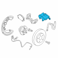 OEM 2014 Cadillac ATS Caliper Diagram - 13579786