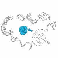 OEM Cadillac Hub & Bearing Diagram - 13585440