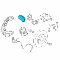 OEM 2017 Cadillac CTS Pad Kit-Front Disc Brake Diagram - 23271117