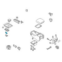 OEM Nissan Boot-Console Diagram - 96934-3ZD0B