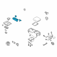 OEM Infiniti QX80 Cup Holder Assembly Diagram - 68430-5ZA0A