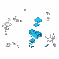OEM 2013 Infiniti QX56 Box Assy-Console, Front Floor Diagram - 96910-1ZS5A