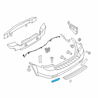 OEM Kia Sorento REFLECTOR/REFLEX Assembly Diagram - 924703E550