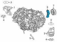 OEM 2022 Toyota Mirai BRACKET, MOTOR MOUNT Diagram - G2321-62020