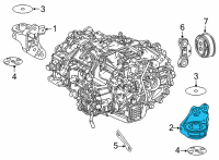 OEM 2021 Toyota Mirai Side Mount Bracket Diagram - G2372-62020