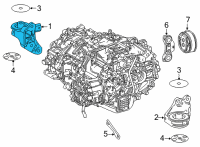 OEM 2021 Toyota Mirai Side Mount Bracket Diagram - G2305-62010