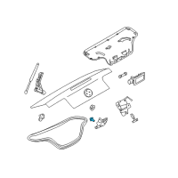 OEM 2019 Ford Mustang Striker Screw Diagram - -W503823-S307