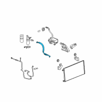 OEM 2013 GMC Sierra 1500 Hose Asm-A/C Compressor Diagram - 22876345