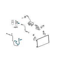 OEM 2009 Cadillac Escalade AC Hoses Diagram - 22876349