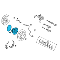 OEM Acura Bearing Assembly, Rear Hub Unit Diagram - 42200-TK4-A01