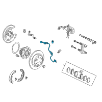 OEM 2012 Acura TL Sensor Assembly, Rear Diagram - 57470-TK4-A03